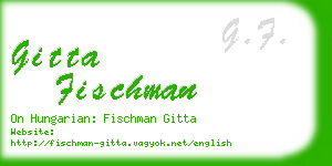 gitta fischman business card